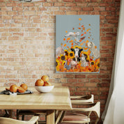 Farm Leaf Pile Canvas Wrap