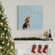 Festive Beagle Canvas Wrap