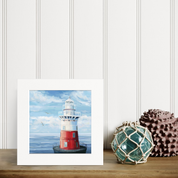 Greens Ledge Lighthouse Happy Square