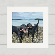 Let's Share a Stick Happy Square