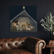Nativity Manger Canvas Wrap