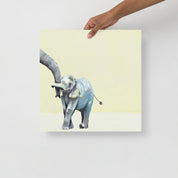 You and Me Elephant Paper Print