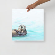 You and Me Otter Paper Print