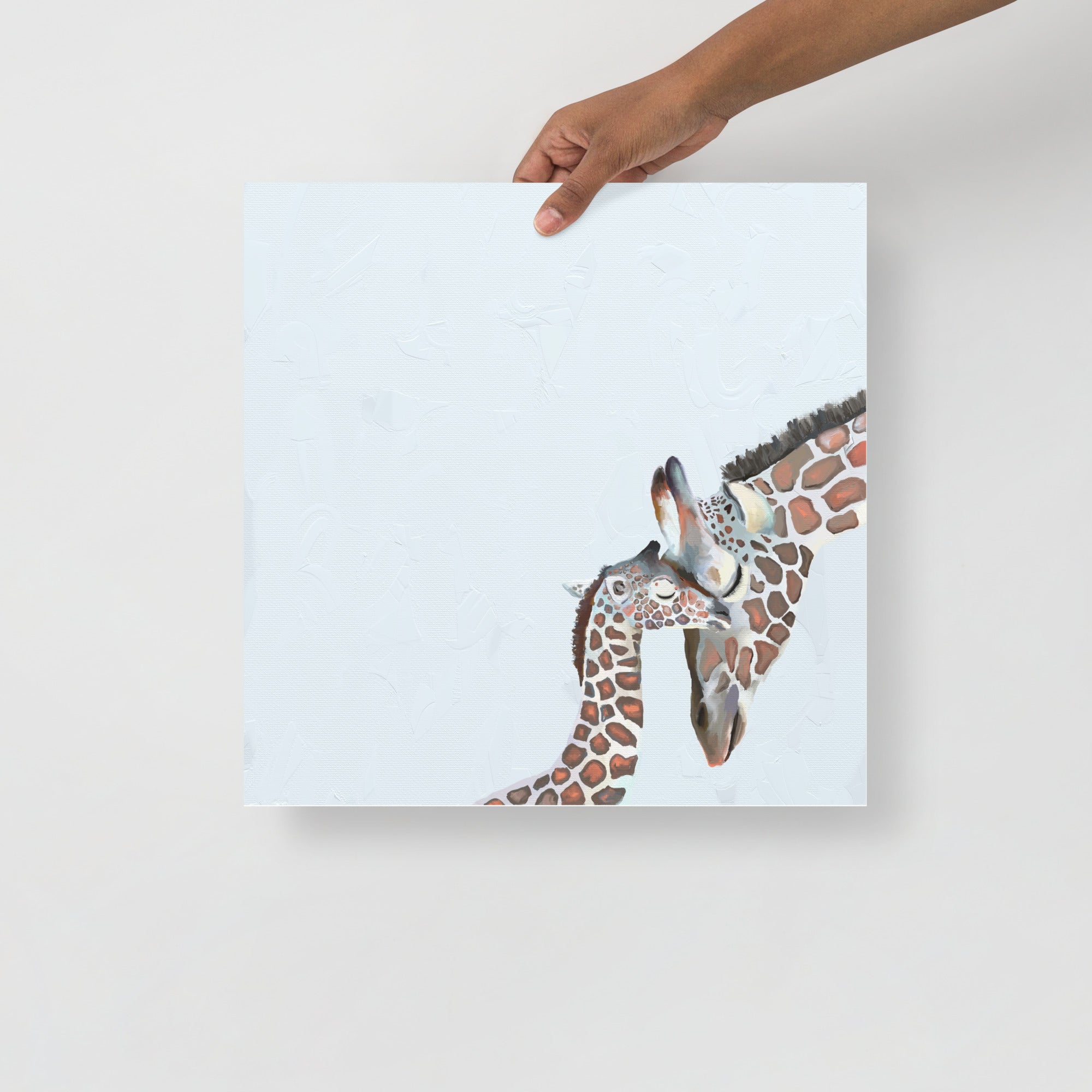 You and Me Giraffe Paper Print