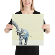 You and Me Elephant Paper Print