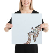 You and Me Giraffe Paper Print