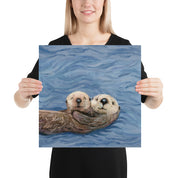 Otter Play 5 Paper Print