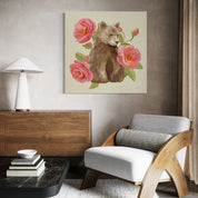 Rosy Bear Canvas Wrap