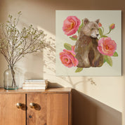 Rosy Bear Canvas Wrap