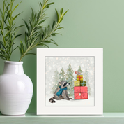 Santa Claws Raccoon Happy Square™