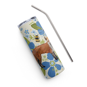 Floral Fox Stainless steel tumbler