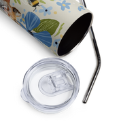 Floral Fox Stainless steel tumbler