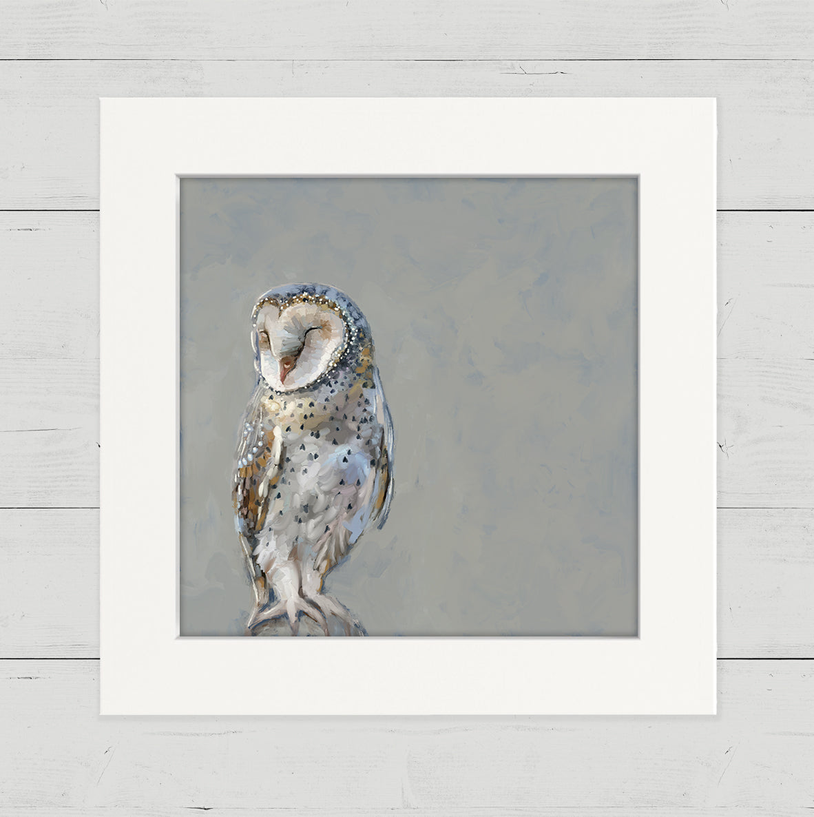 Stay Present Owl Happy Square