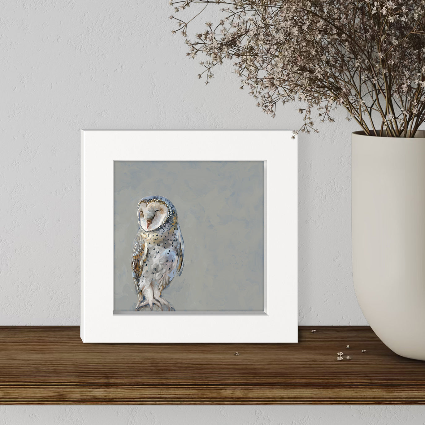 Stay Present Owl Happy Square