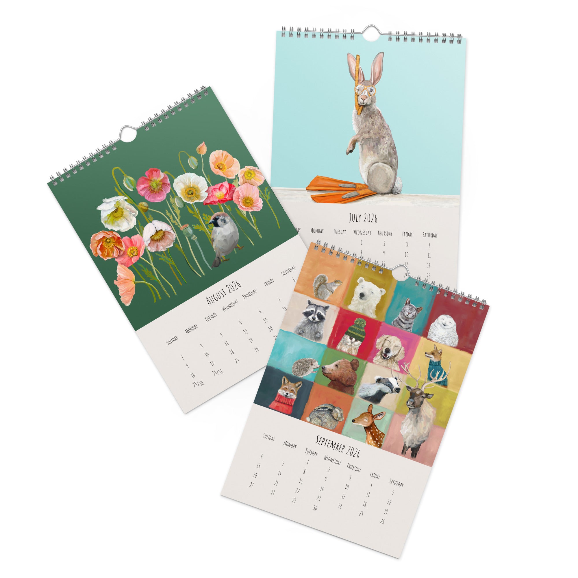 2026 Woodland Creatures Wall Calendar
