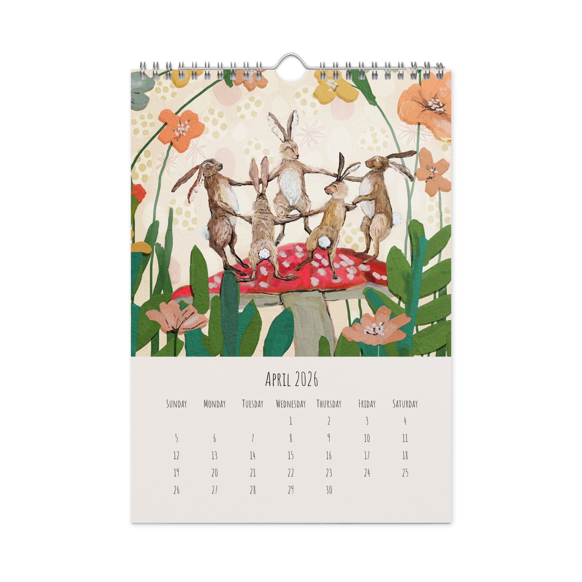 2026 Woodland Creatures Wall Calendar