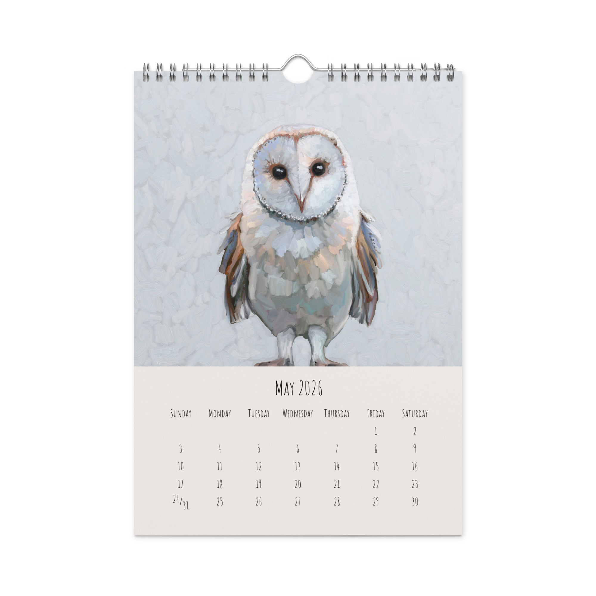 2026 Woodland Creatures Wall Calendar