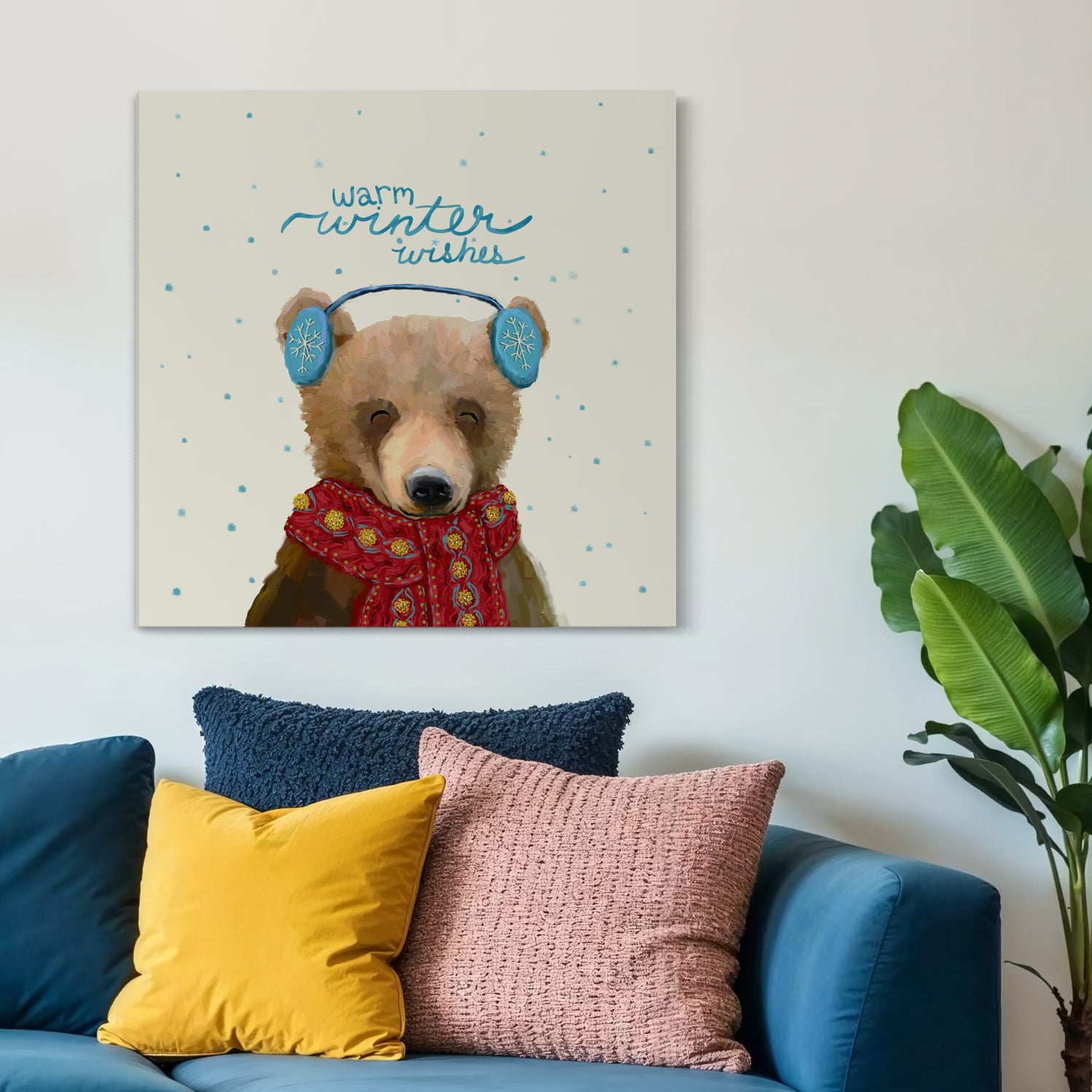 Warm Winter Wishes Canvas Wrap