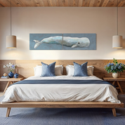 Whale Diptych 2 Canvas Wrap