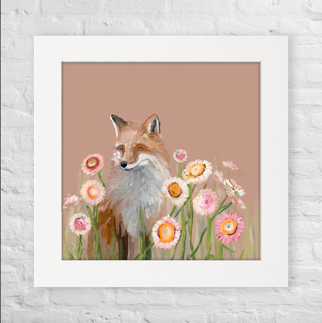 Wildflower Fox Happy Square™