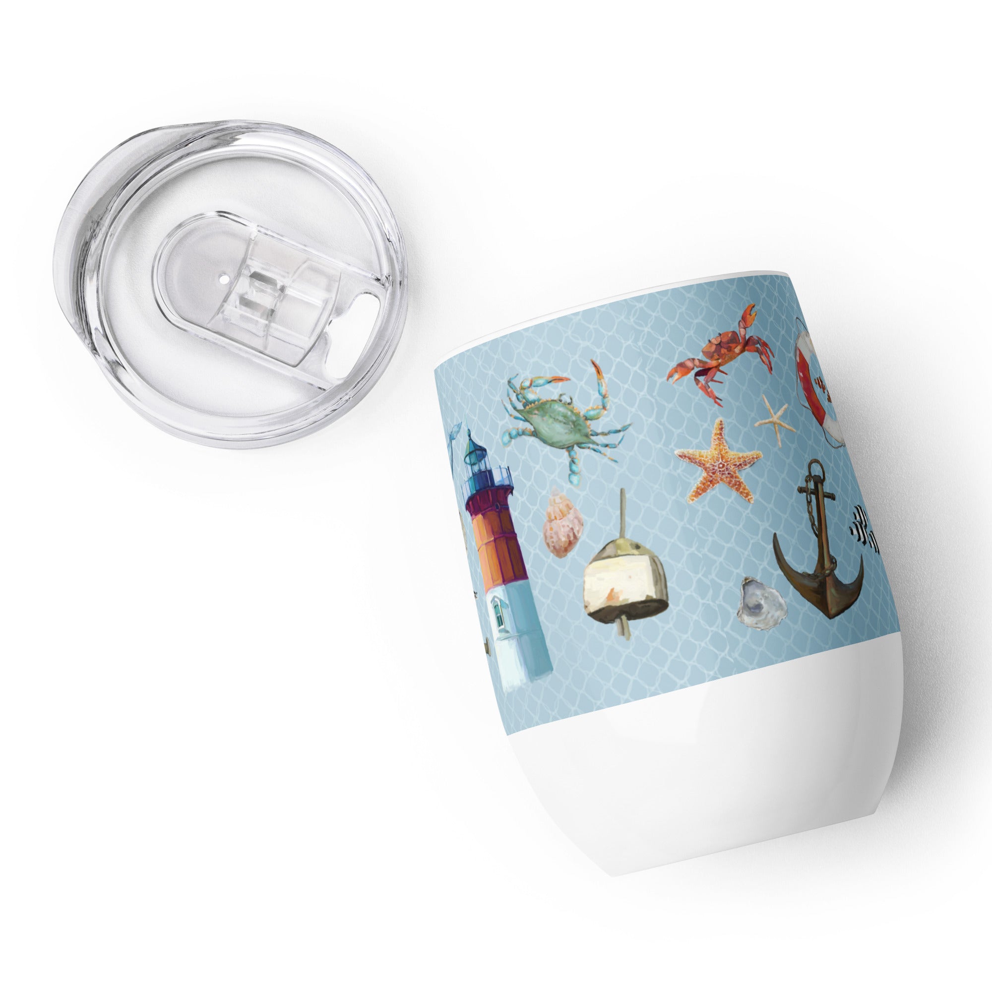 Coastal Dreams Wine Tumbler