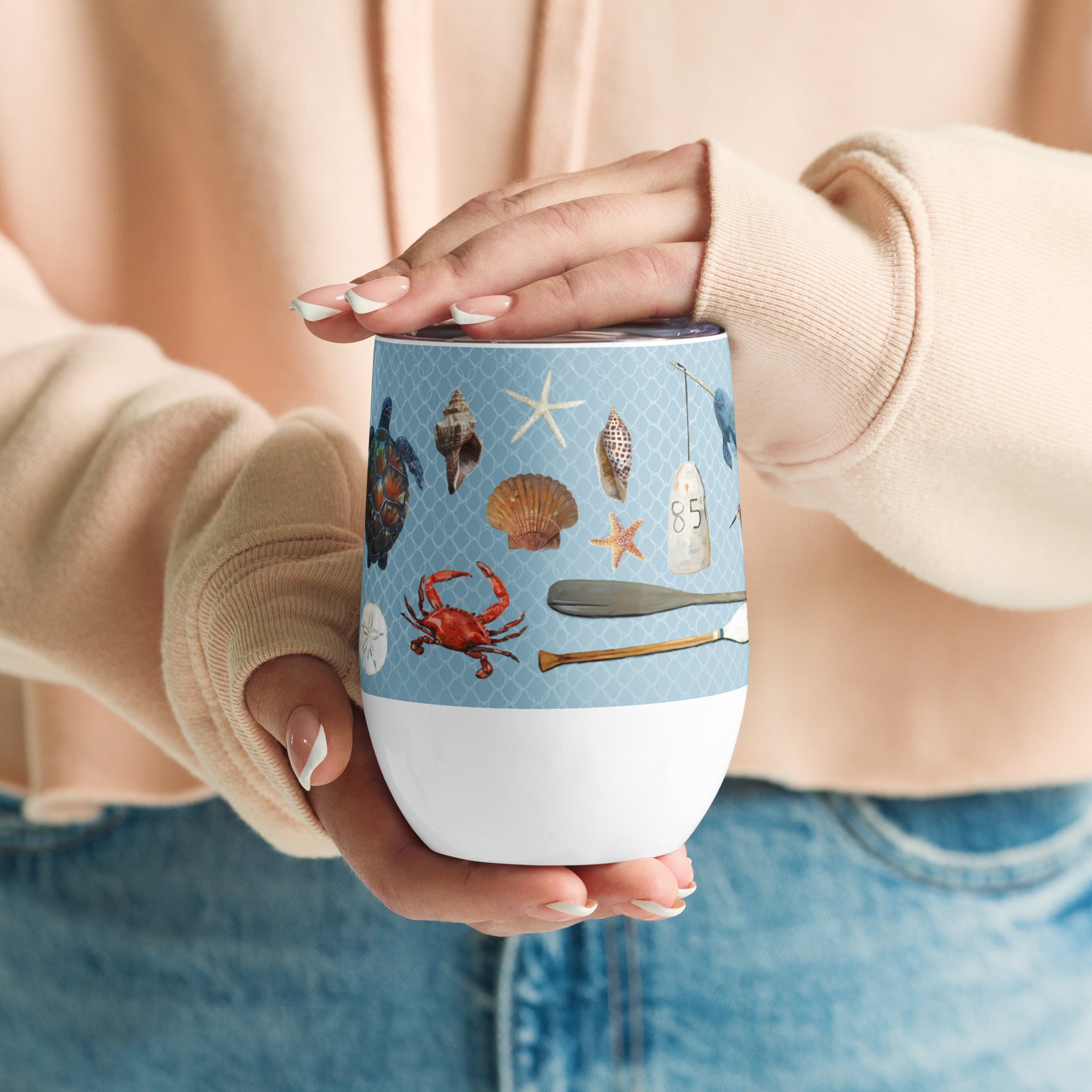 Coastal Dreams Wine Tumbler