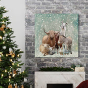 Winter Farm Canvas Wrap