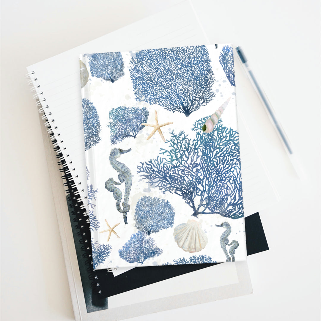 Blue Coral Blank Journal