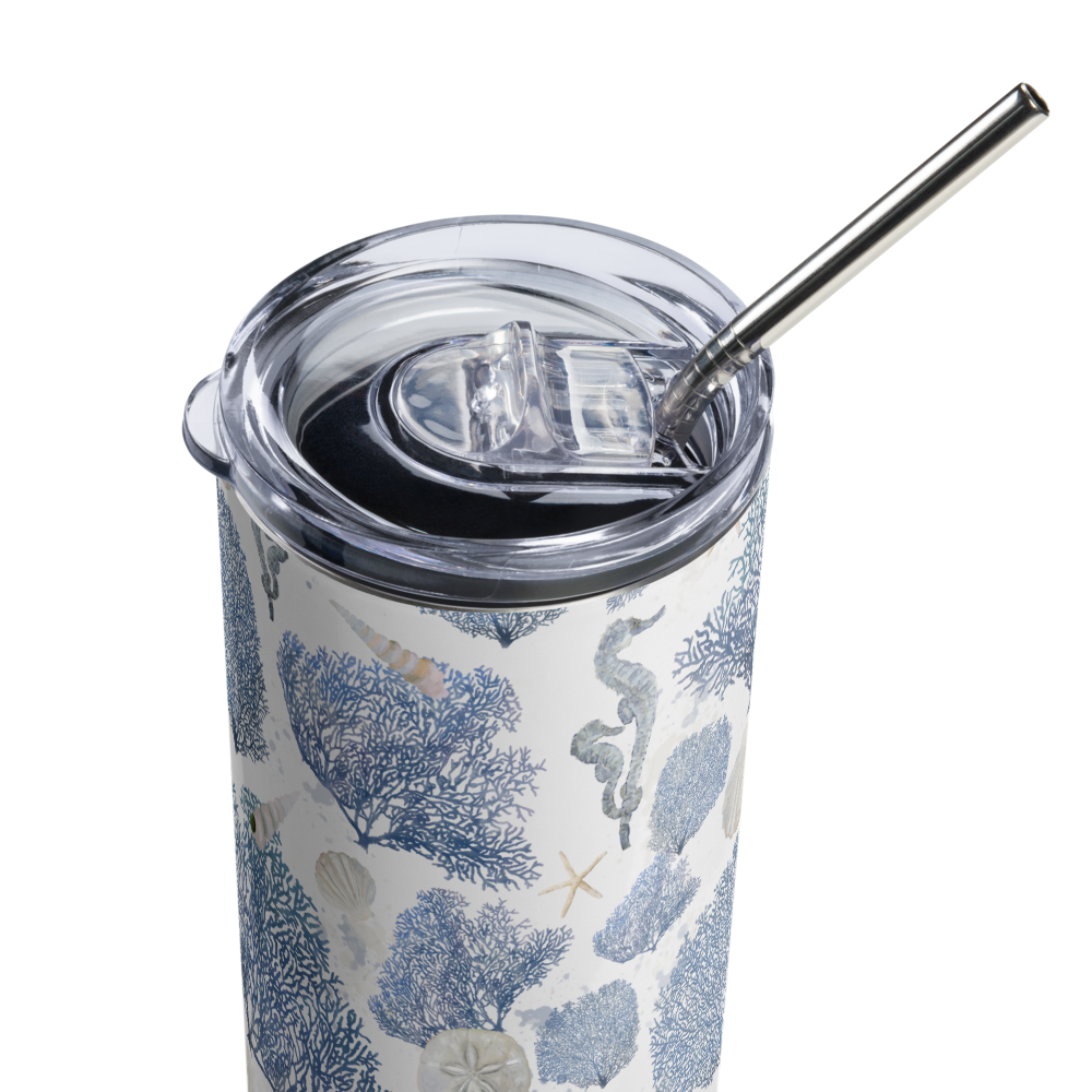 Blue Coral Stainless Steel Tumbler